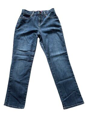 Gloria Vanderbilt Amanda Blue Size 4 Petite Jeans Ankle Cut & Stretchy